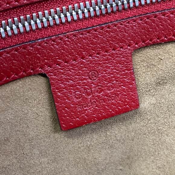 Gucci GG Supreme Tian Small Back Backpack 427042 Bordeaux Beige Multi PVC main image 9